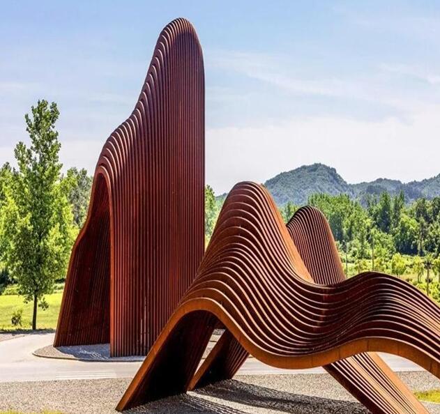 秀屿锈钢板造型